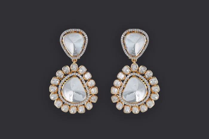Polki Diamond Earring