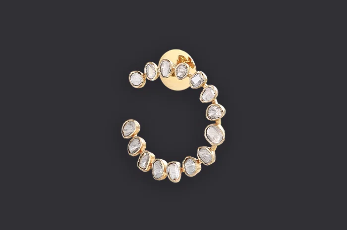 Polki Diamond Earring