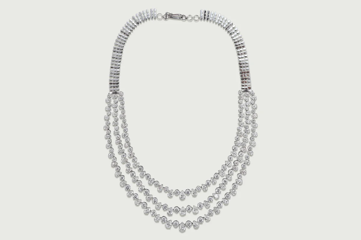 Evermore Triple Cascade Necklace 1